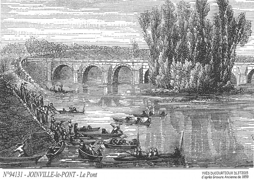 N 94131 - JOINVILLE LE PONT - le pont (d'aprs gravure ancienne)